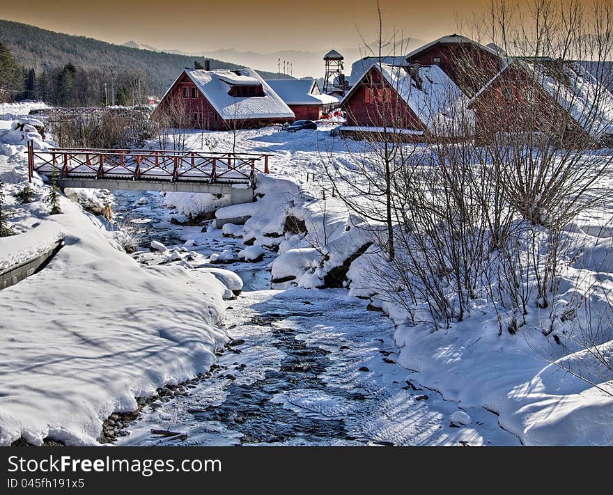 Winter landscape in Slovakia 1