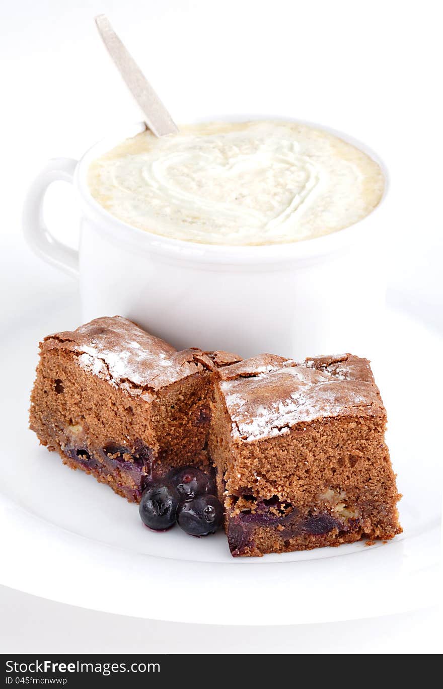 Blueberry Chocolate Squares