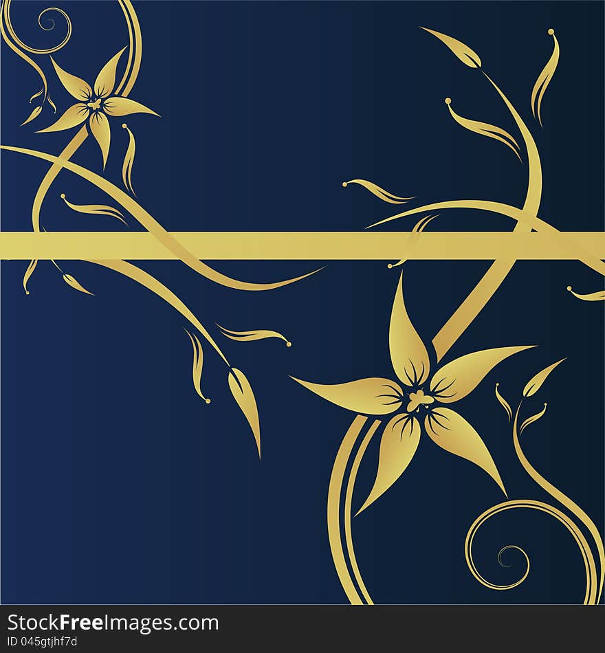 Abstract floral background with space for text. Abstract floral background with space for text