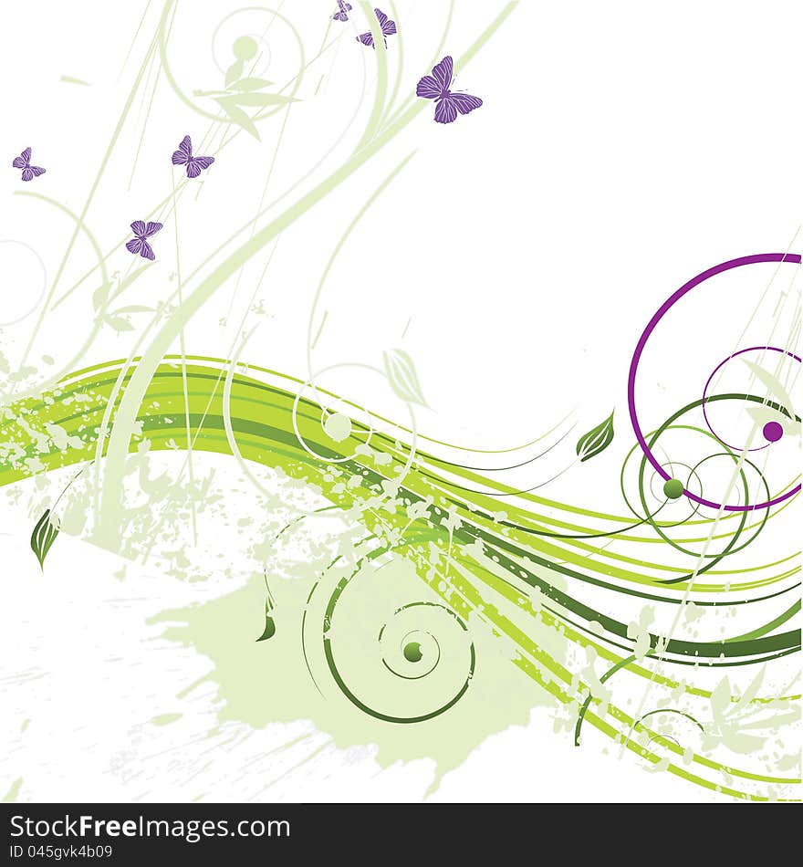 Abstract Flowers Background