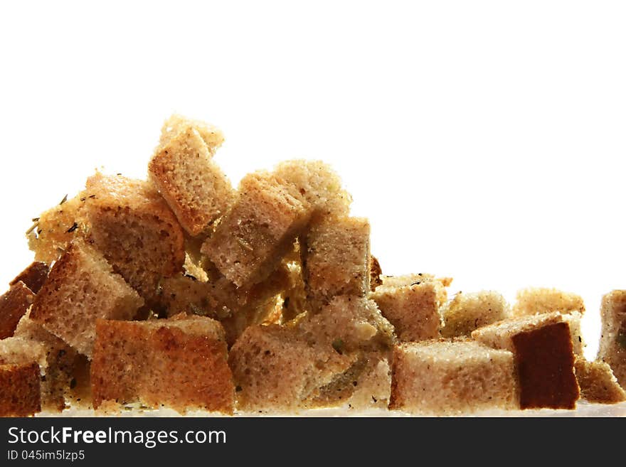 Knot of crusts isolated on the white background