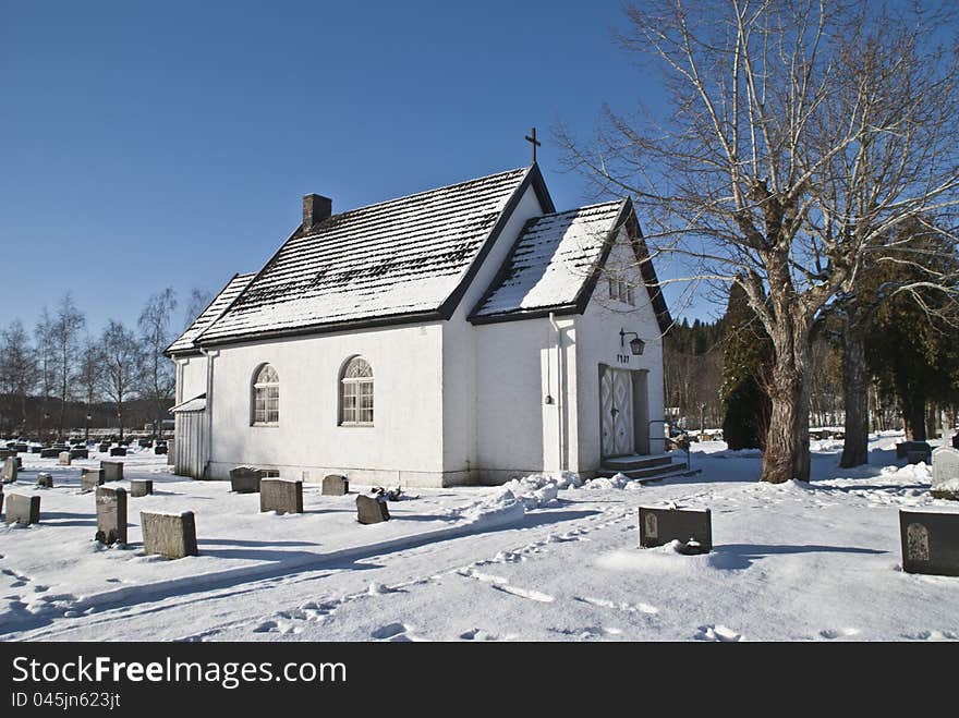 Chapel In Winter.