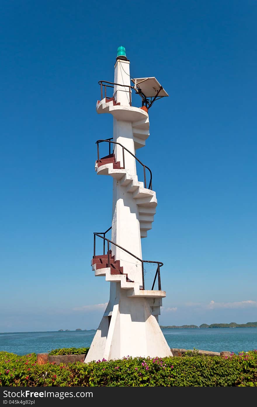 Lighthouse at Hundred Islands National Park,Alaminos City, Pangasinan, Philippines.