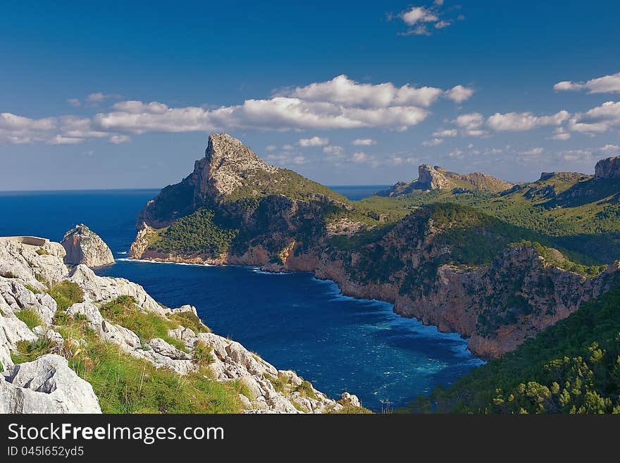 View to Cap Formentor, Majorca,