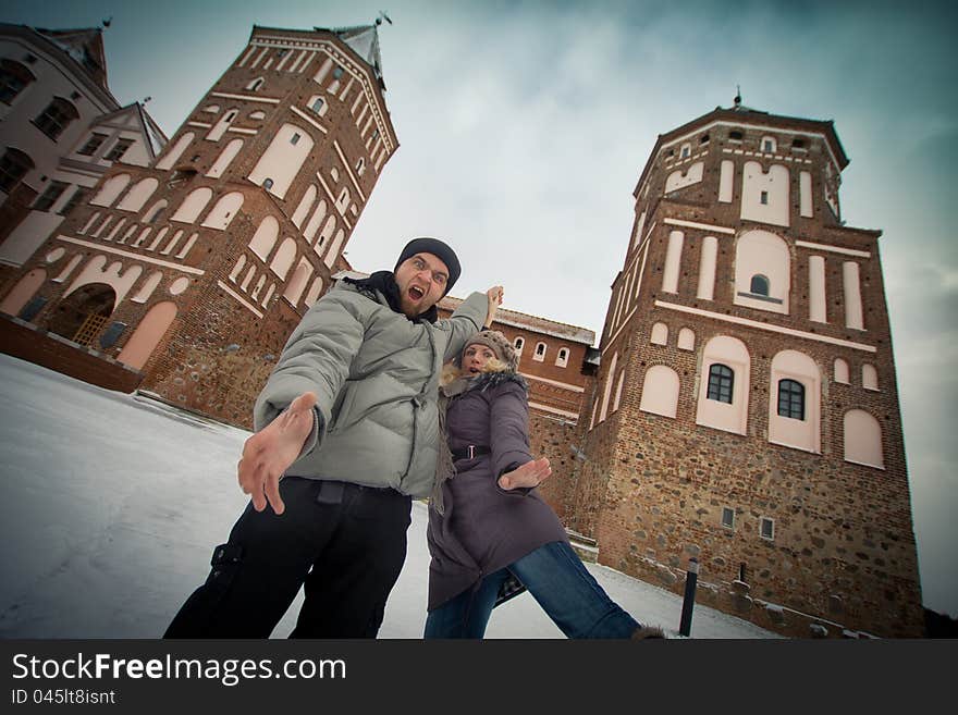 A merry journey in love. The ancient castle.