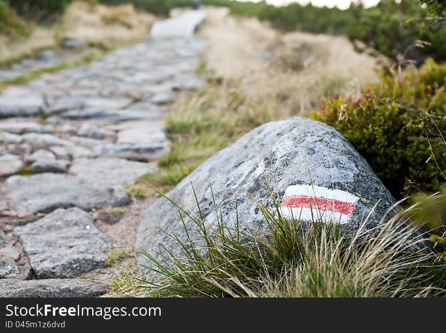 Hiking path in mountains, Poland. Hiking path in mountains, Poland