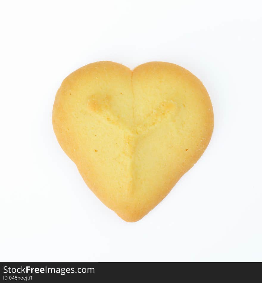 Cookie sweets on white background