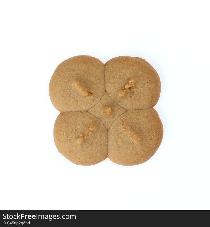 Cookie sweets on white background