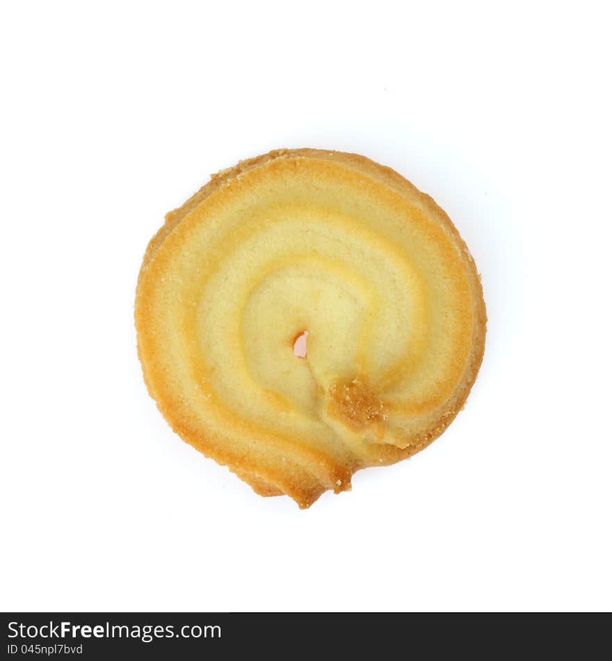 Cookie sweets on white background