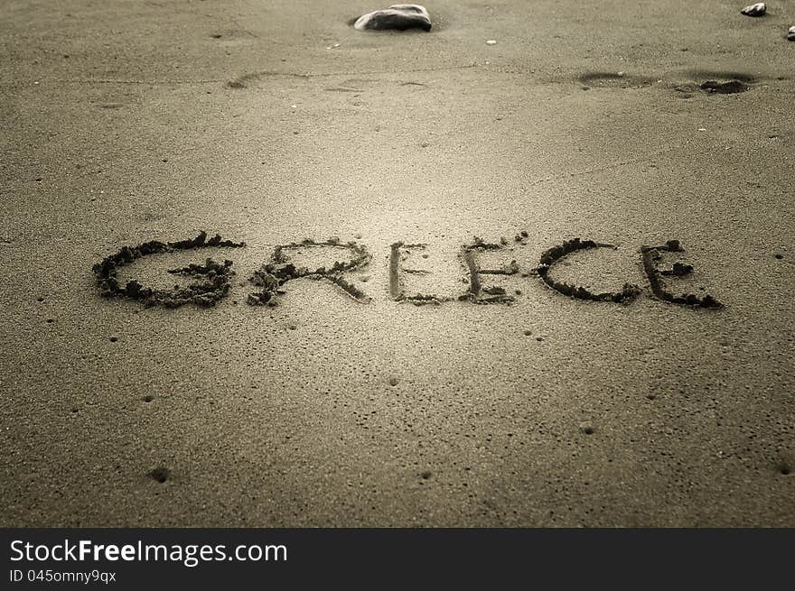 Greece, Letters On The Sand