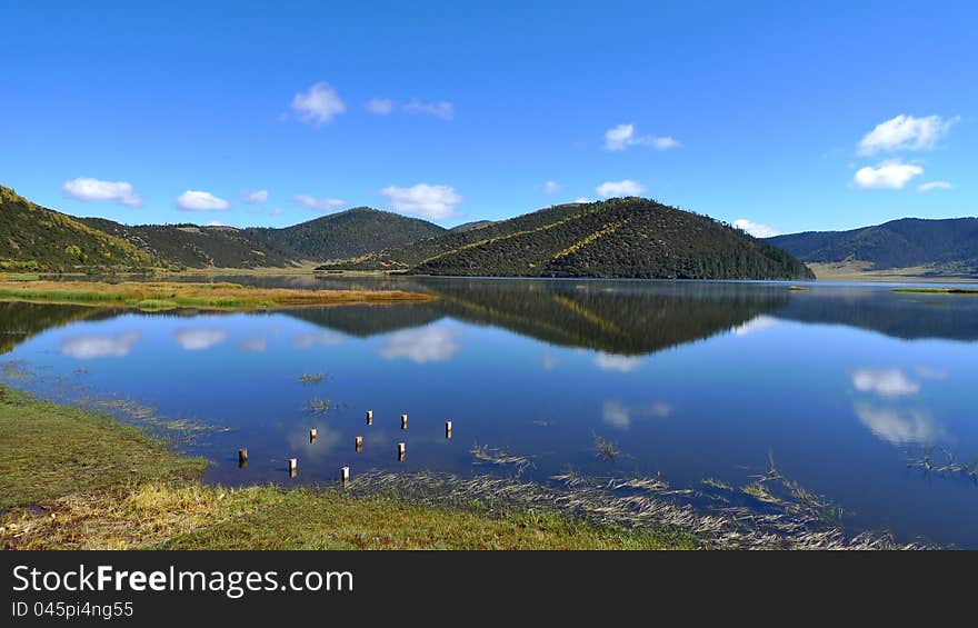 A beautiful lake in China