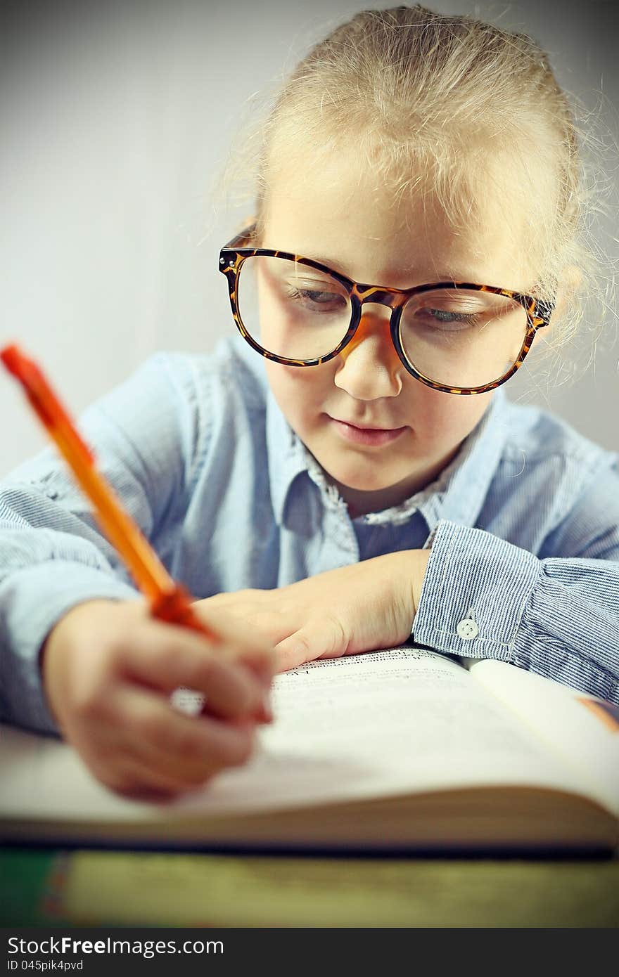 Student In Big Glasses