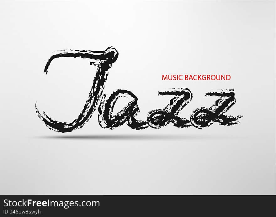 Abstract background with an inscription ' a jazz '. Abstract background with an inscription ' a jazz '