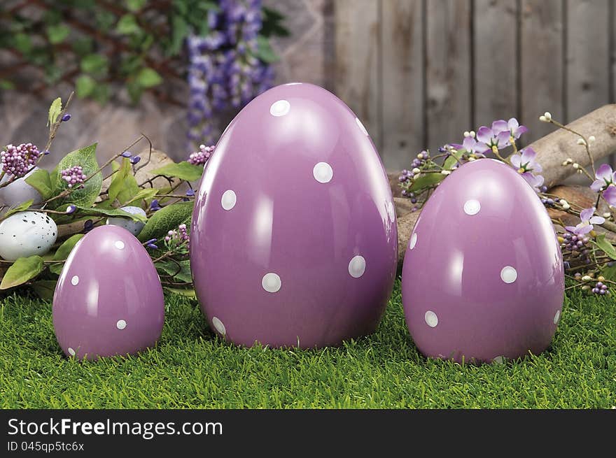 Objects to celebrate Easter holiday eggs. Objects to celebrate Easter holiday eggs