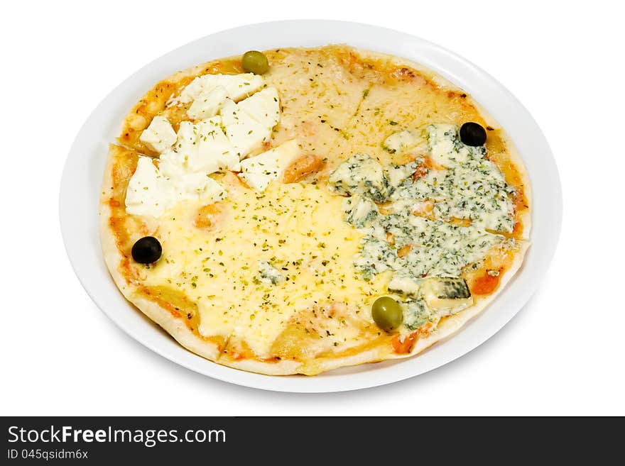 Pizza With Four Cheeses