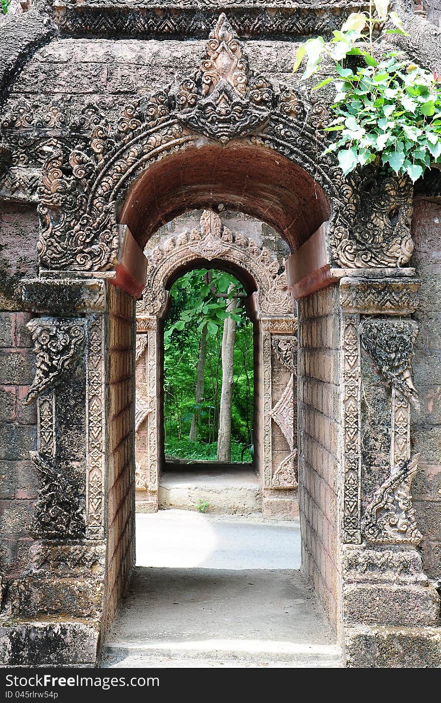 The gate of stone castle