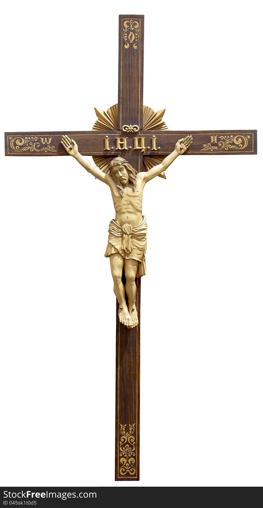 Holy cross with figure of crucified Jesus Christ. Holy cross with figure of crucified Jesus Christ