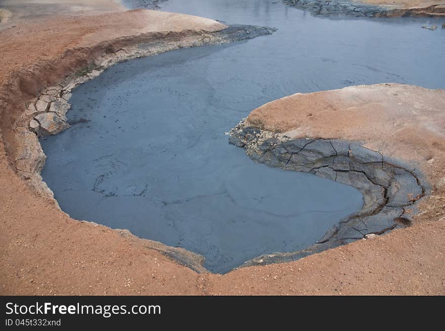 Mud And Steam Volcano Field