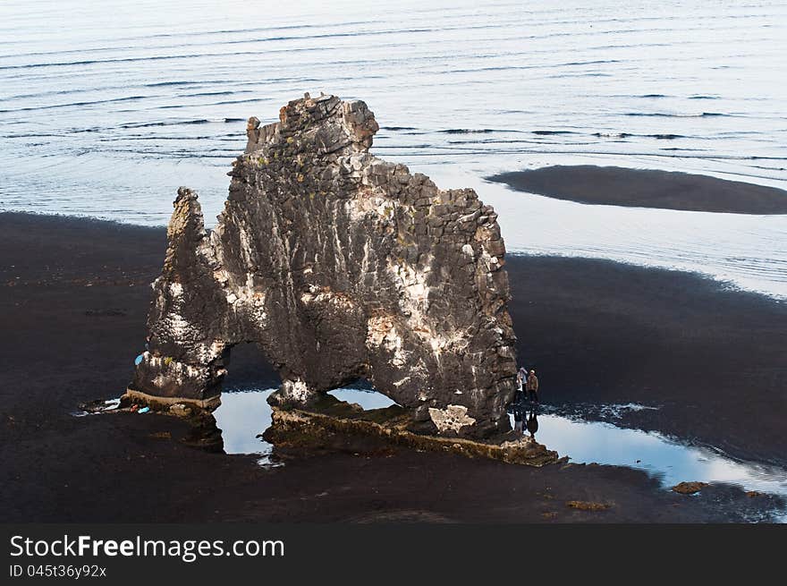 Hvitserkur Rock, Tourist Site In Iceland