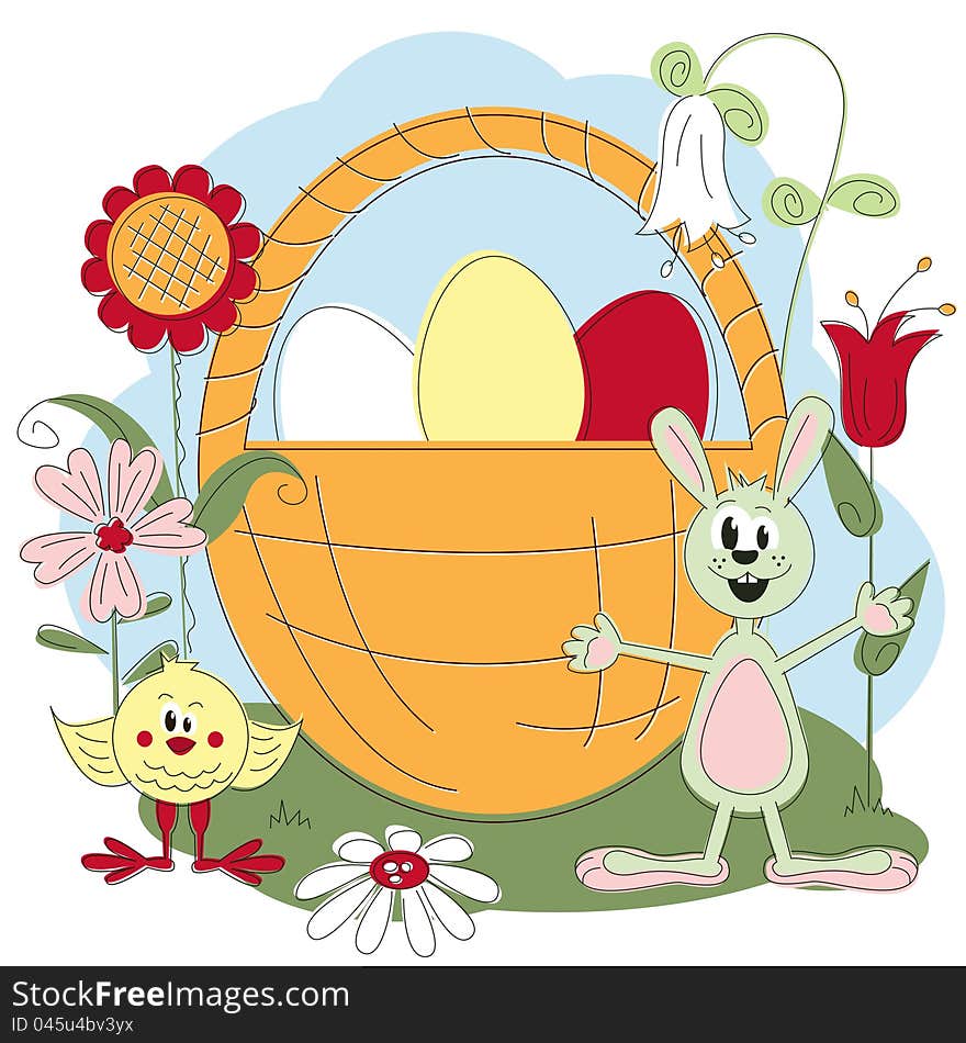 Easter greeting card