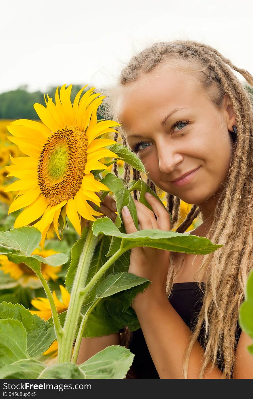 Beautiful Girl With Dreadlocks