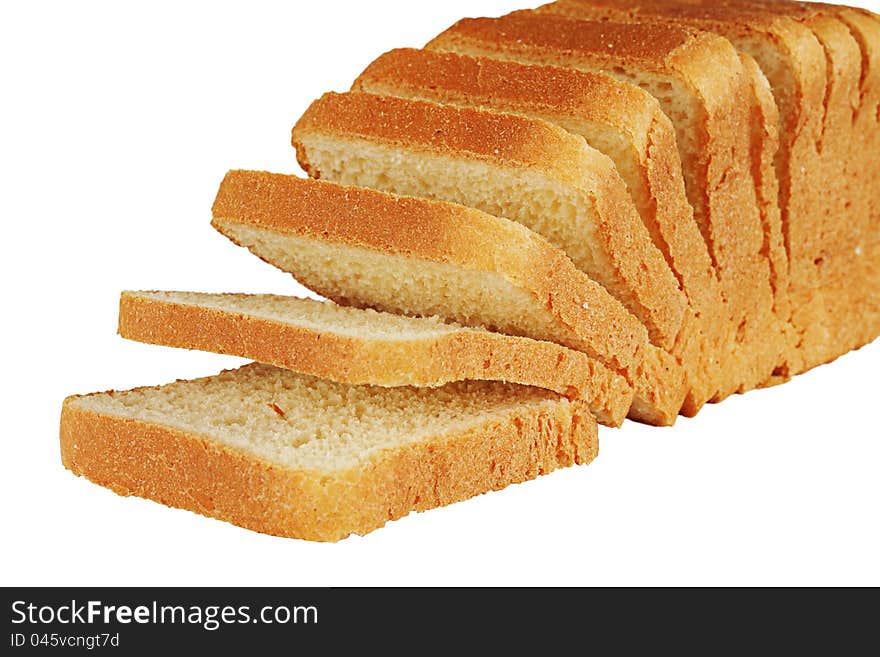 Bread on a white background. Bread on a white background.