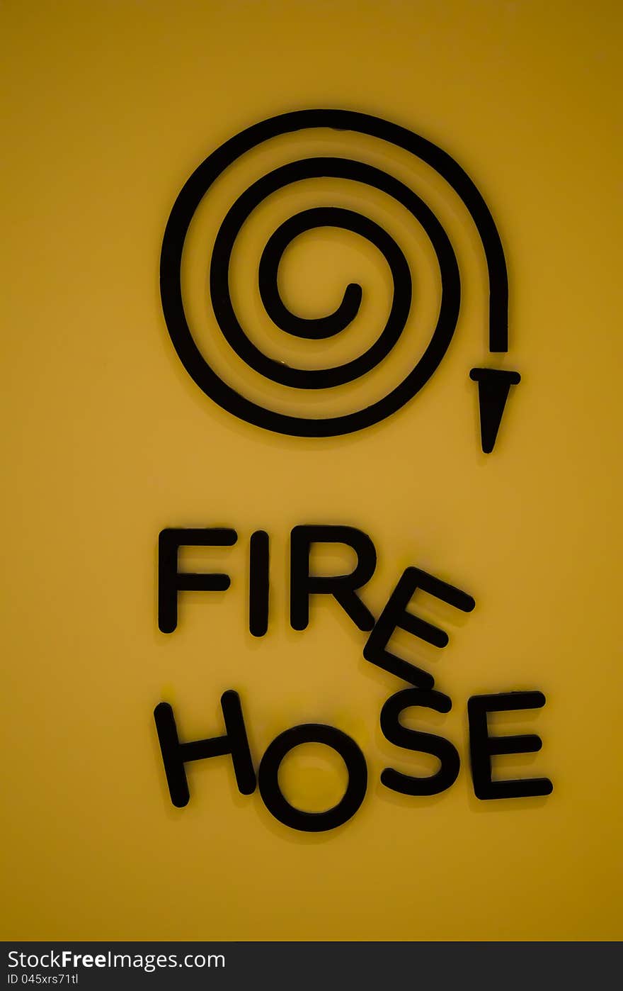 Fire Hose Symbol - for emergency