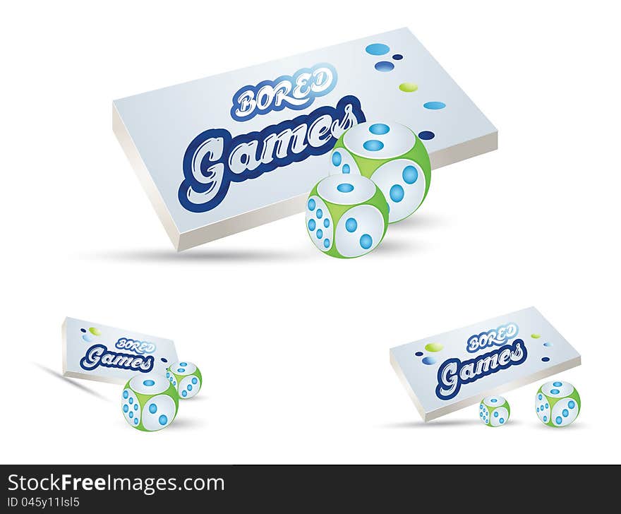 Bord game application icon, three illustration concepts. Bord game application icon, three illustration concepts.