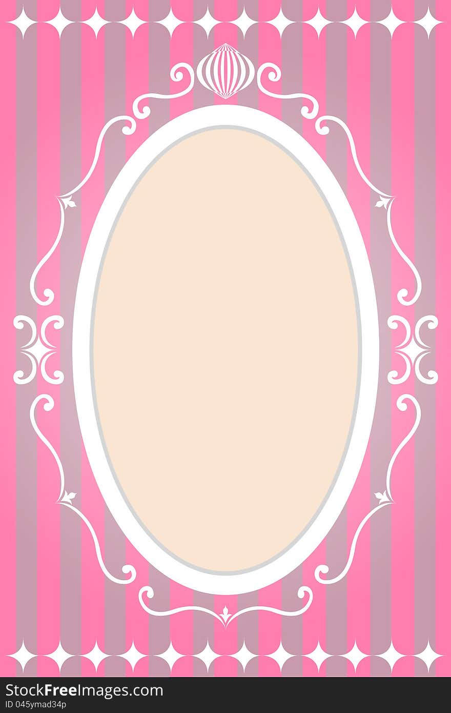 Pink Wedding Frame