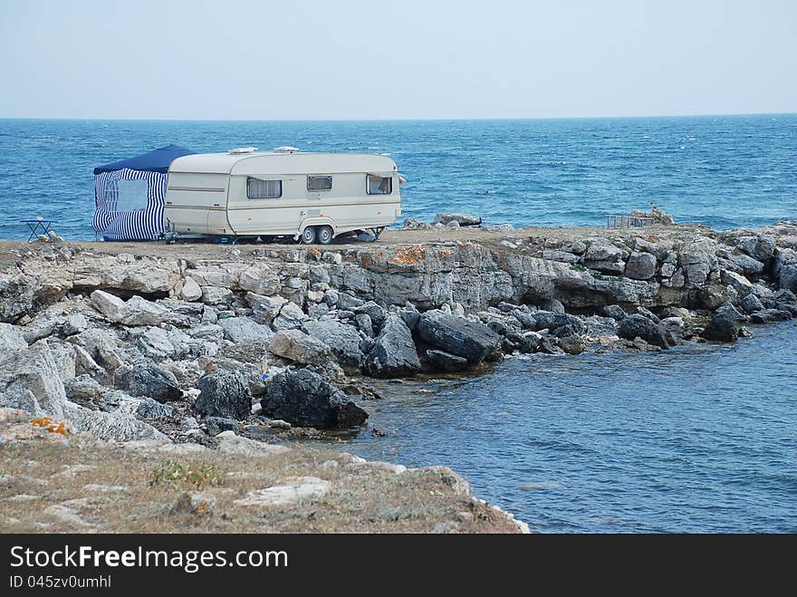 Trailer On The Beach