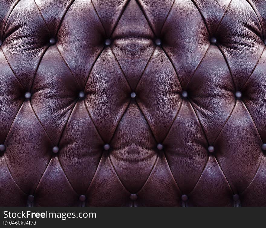 Brown upholstery leather pattern background