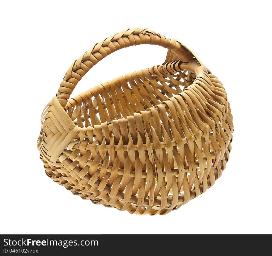 Empty wicker basket