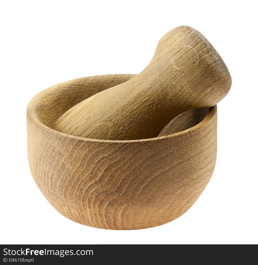 Wooden Pounder And Pestle