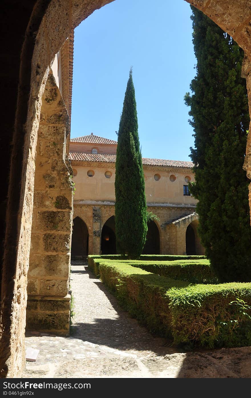 Interior view of the Monasterio de Piedra, in Zaragoza province. Interior view of the Monasterio de Piedra, in Zaragoza province.