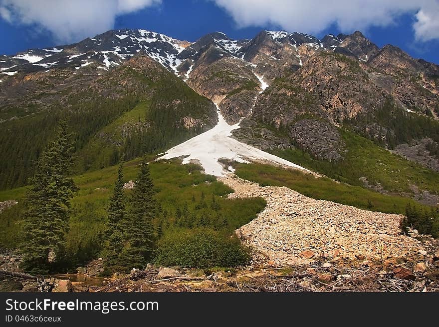 Landscape with the Canadian Rocky Mountains