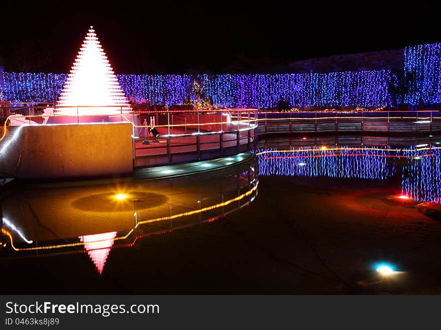 City park at night