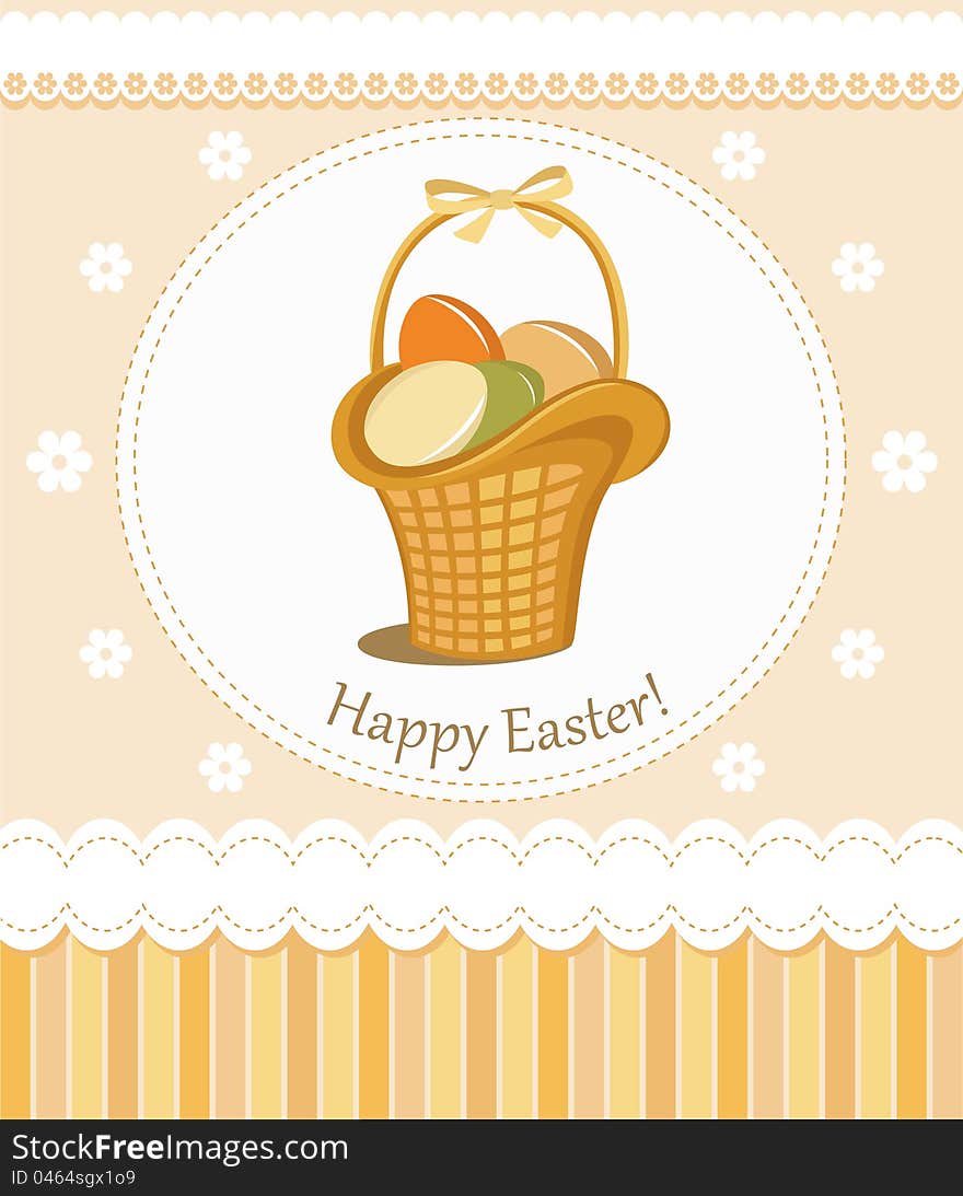 Happy Easter greeting card