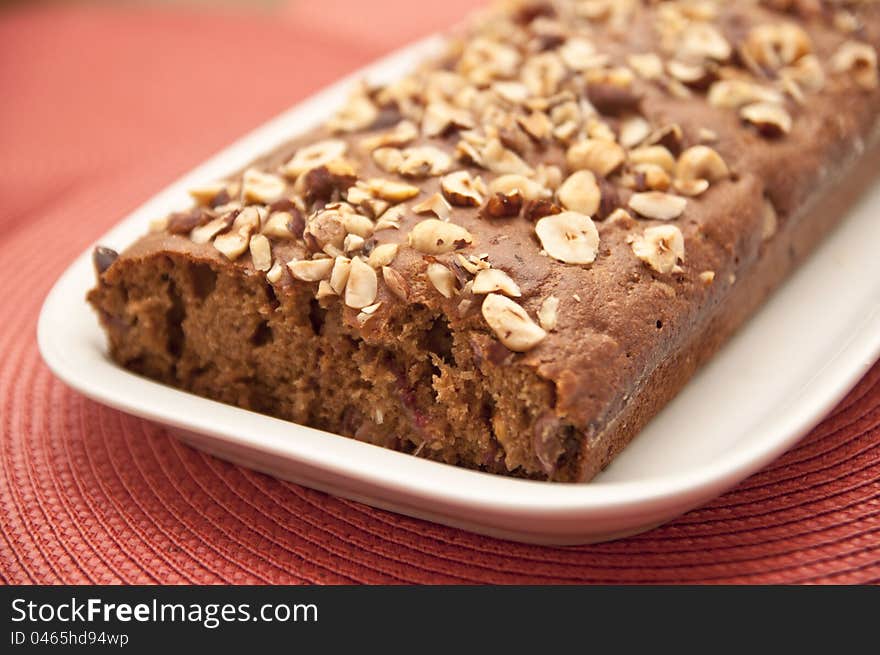 Hazelnut-Fig quick bread healthy ingredients