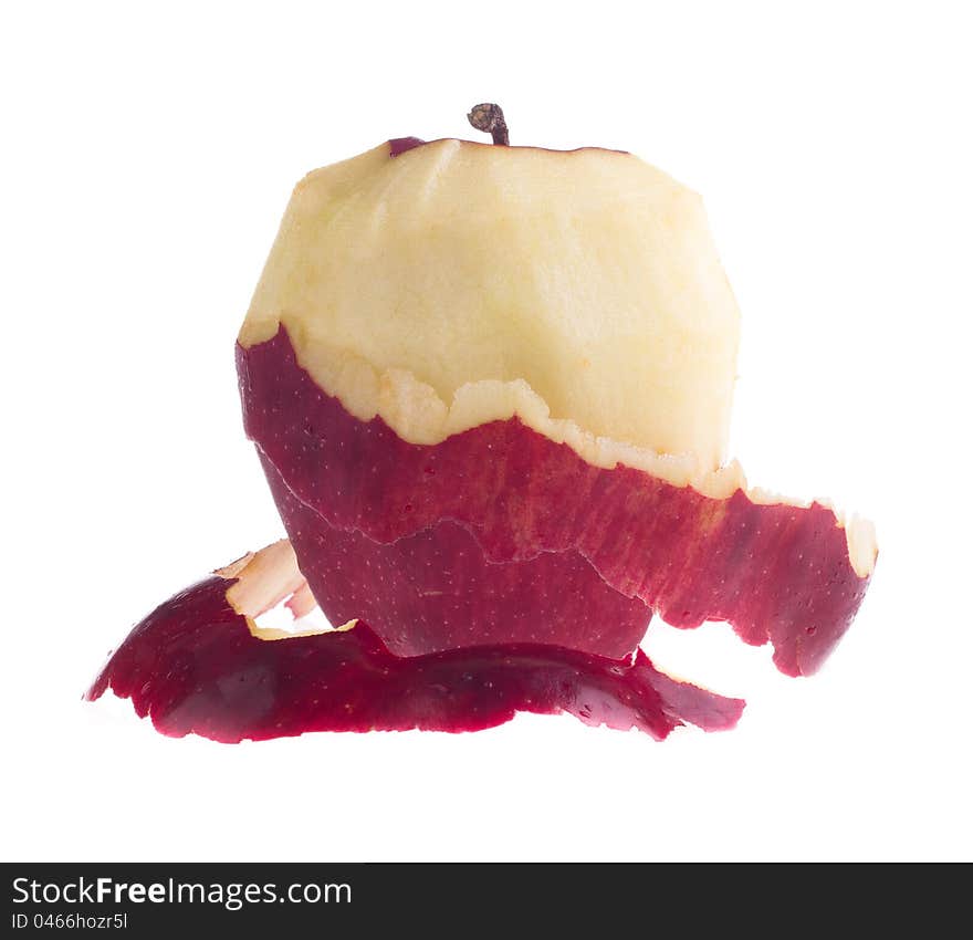 Peeled apple