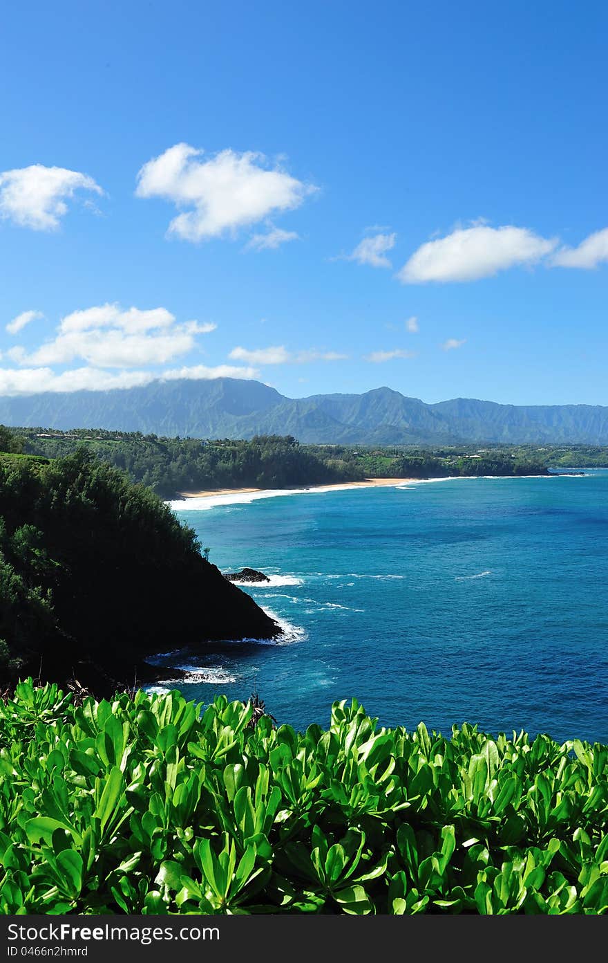 Veiw From Kilauea Lighthouse On Kauai, Hawaii