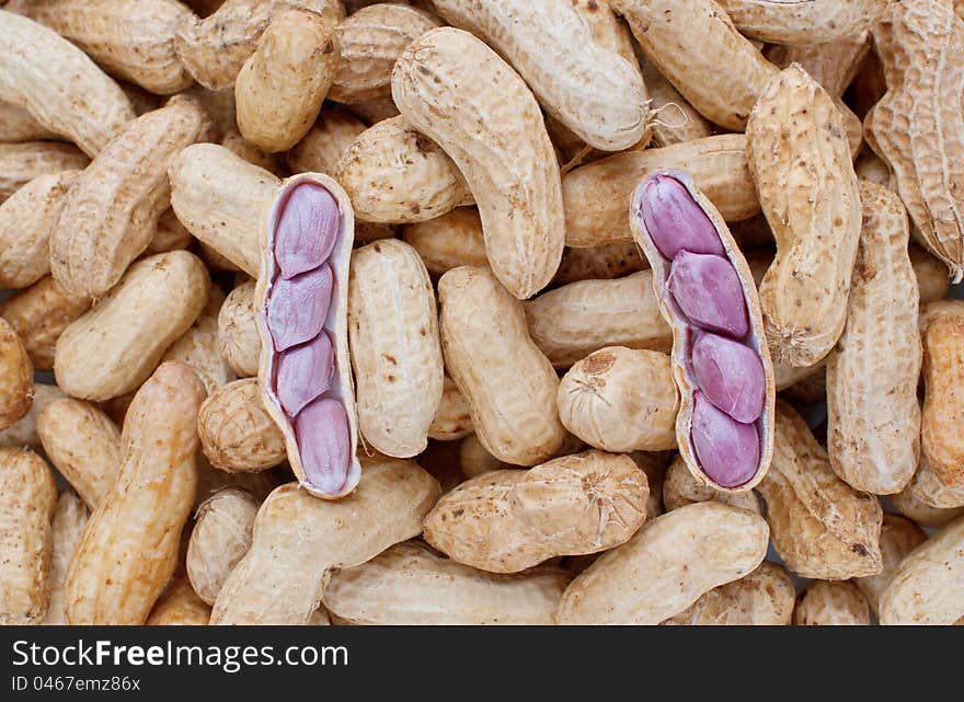 Close up shot of boiled raw peanuts. Close up shot of boiled raw peanuts.