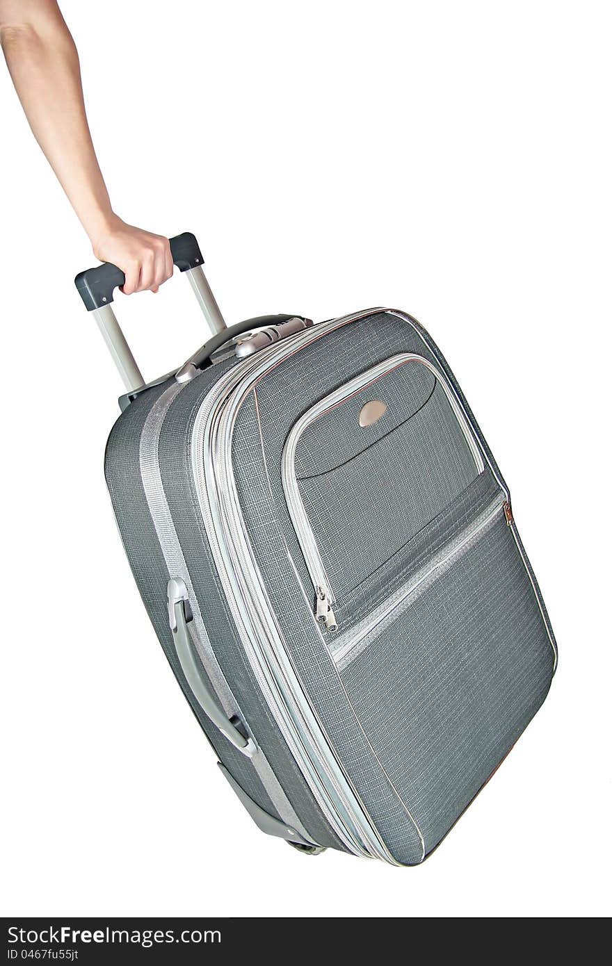 Suitcase for travel and leisure and baggage. Suitcase for travel and leisure and baggage