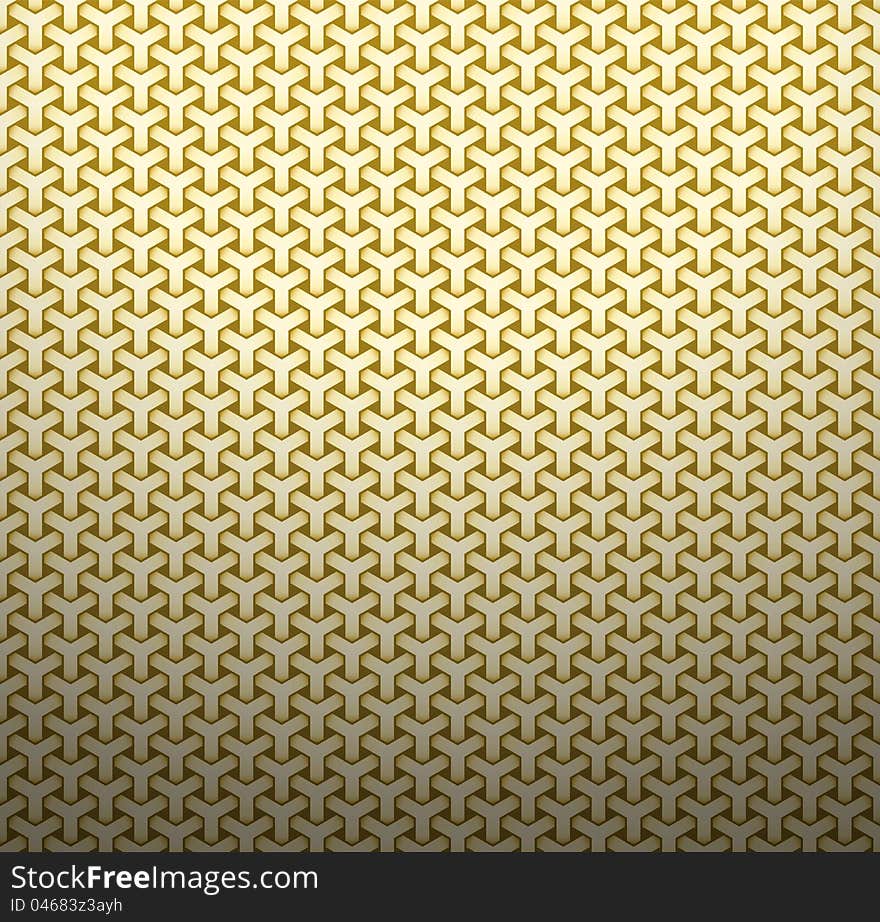 Golden Geometric Background