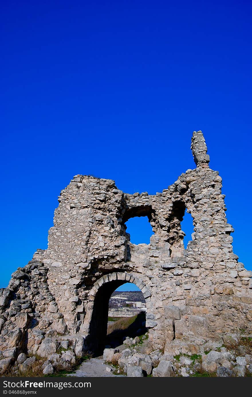 Ancient fortress Calamita in the Crimea