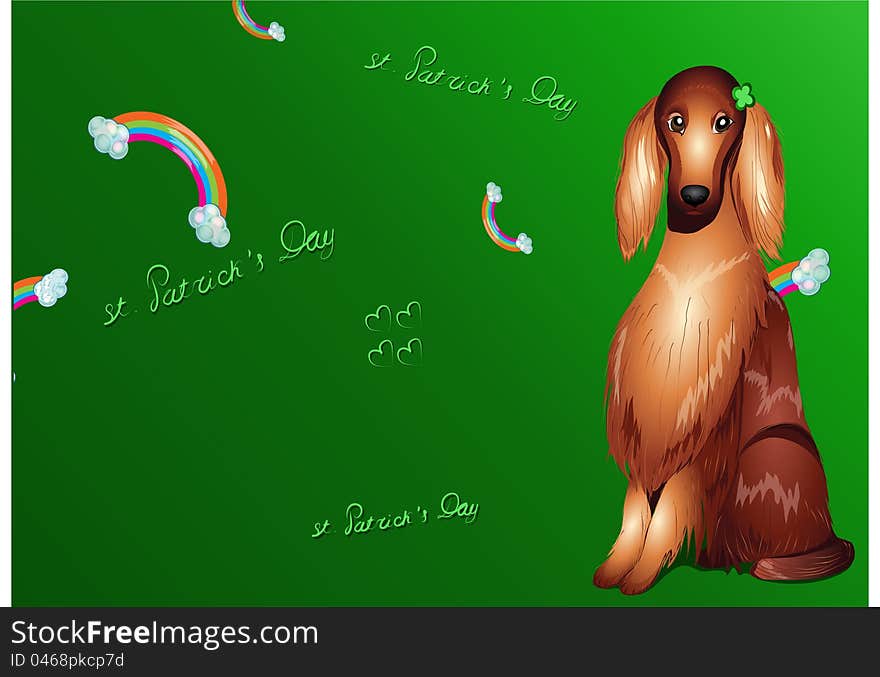 Happy st. Patrickes Day background vector illustration eps 10