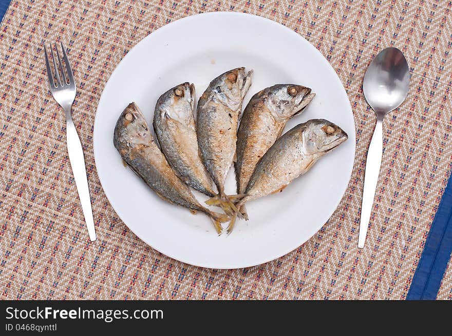 Fried of mackerel fish