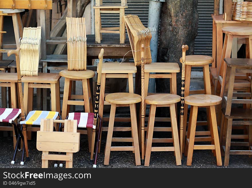 The Seller of chair in the bazaar, Adana. The Seller of chair in the bazaar, Adana.