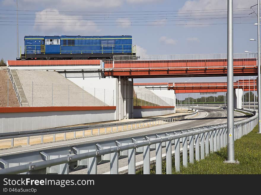 Bridge and highway