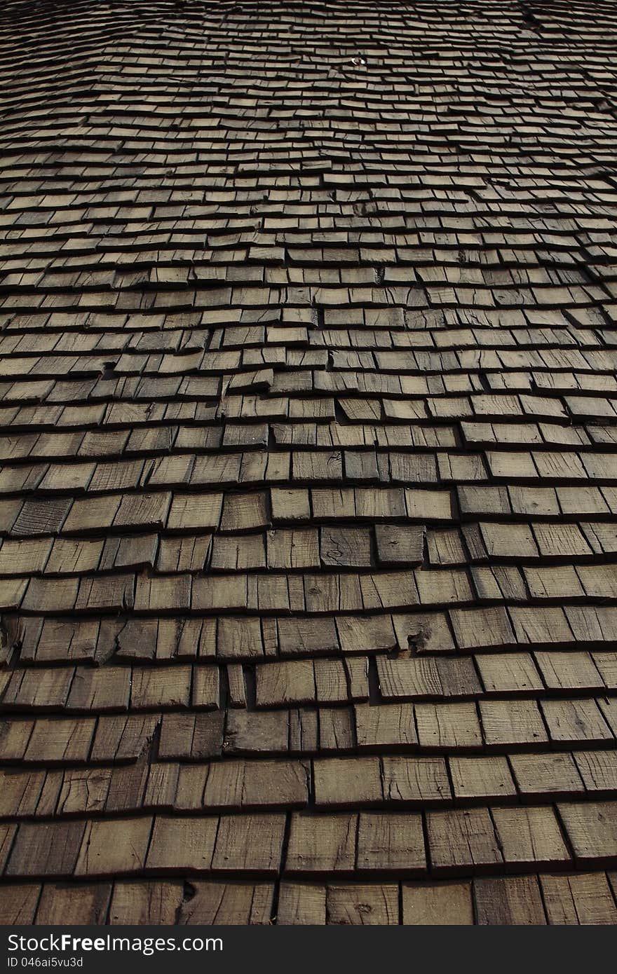 Abstract wooden background, part of house roof. Abstract wooden background, part of house roof