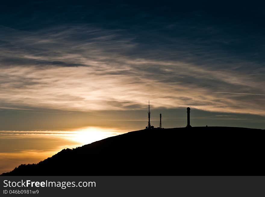 Relay Station Silhouette